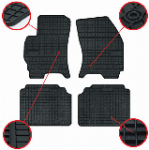 Automobilio kilimėlis, priekinis/galinis El Toro, Toyota Verso 2009-2018
