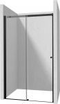 Du&scaron;o durys Deante Kerria Plus, 130 cm x 200 cm, skaidri sp./juoda sp.