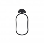 Augalų tvirtinimo žiedai Bradas Anchor Rubber Tie Epdm, 4 cm x 0.4 cm, 4 cm, guma, juoda sp.