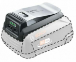 Adapteris Bosch Universal USB 18V-45, 18 V, 3 A