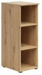 Pastatoma lentyna Black Red White MultiDo, artisan oak sp., 83 cm x 30 cm x 40 cm