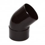 Lietvamzdžio alkūnė Scala, 45 &deg;, &Oslash; 8 cm, polivinilchloridas (pvc), ruda