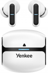 Belaidės ausinės Yenkee EVEPODS YHP 09BT, balta sp.