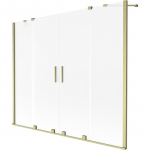 Vonios sienelė Mexen Velar Duo, 190 cm x 150 cm, brushed gold/matinis