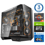 Stacionarus kompiuteris Intop RM72943WH AMD Ryzen 5 7600X, DDR5 32 GB, SSD+HDD 1 TB 4 TB, Nvidia GeForce RTX5070 12 GB GDDR7, Windows 11 Home