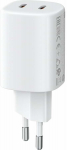 Telefono įkroviklis Xiaomi Nano Turbo BHR087OEU, 2 x USB Type C, balta sp., 45 W