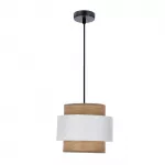 &Scaron;viestuvas lubų Candellux Lighting Forni 31-18243, E27, 1 x 40 W, ruda sp./balta sp. / juoda sp., 20 x 20 cm