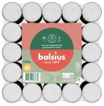 Žvakė, arbatinė Bolsius Tealights, 4 h, 50 vnt., white 100