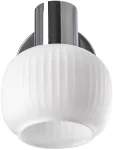 &Scaron;viestuvas sieninis Candellux Lighting Andrus 911-44976, E14, 1 x 40 W, balta sp. / sidabro sp.