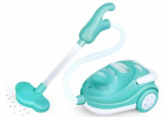 Žaislinė buitinė technika, dulkių siurblys Trifox Happy Family Vacuum Cleaner, mėlyna sp./balta sp.