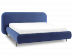 Lova dvigulė Pointt Paolli 40, 160 x 200 cm, mėlyna sp., be čiužinio, su grotelėmis