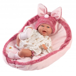 Lėlė - kūdikis su priedais Llorens Mimi 74134, 42 cm, rožinė sp.