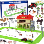 Figūrėlių rinkinys, su priedais, ferma Animals ZA5687, įvairių spalvų