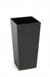 Gėlių vazonas Lamela 590-50, plastikinis, &Oslash; 30 cm, pilka sp.