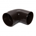 Lietvamzdžio alkūnė Scala, 87 &deg;, &Oslash; 8 cm, polivinilchloridas (pvc), ruda sp.