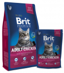 Sausas kačių maistas Brit Premium Adult Chicken, vi&scaron;tiena, 1.5 kg