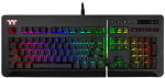 Laidinė žaidimų klaviatūra Thermaltake Level 20 RGB Level 20 RGB Cherry MX Blue, EN, juoda sp.