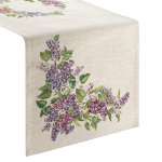 Stalo takelis stačiakampė 1424, smėlio sp./violetinė sp./žalia sp., 45 x 140 cm