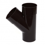 Lietvamzdžio at&scaron;aka Scala, 45 &deg;, &Oslash; 8 cm, polivinilchloridas (pvc), ruda sp.