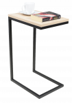 Kavos staliukas ADRK Spark, juoda sp./rusva sp., 40 cm x 30 cm x 62 cm
