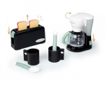 Žaislinė buitinė technika, virtuvės prietaisų rinkinys Smoby Tefal Mini, balta sp./juoda sp.