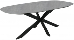 Stalas Home4you, pilka sp., 200 cm x 100 cm x 76 cm