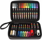 Flomasteriai Posca Gift Case, vienpusiai, įvairių spalvų, 24 vnt.