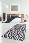 Kilimas Conceptum Hypnose Black White, baltas/juodas, 200 cm x 150 cm