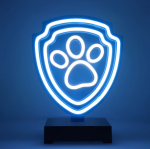Dekoracija "Paw Patrol" Forever Light OW-120246 su LED ap&scaron;vietimu, 25 cm, mėlyna/balta