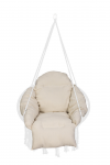 Lauko kėdės pagalvėlė RoGer XXL KX3949_1, smėlio sp., 60 x 60 cm