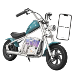 Vaiki&scaron;kas elektrinis motociklas Hyper Gogo C12 App, mėlyna sp.
