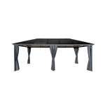 Pavėsinė 4IQ, 300 cm x 270 cm, pilka sp./ruda sp.