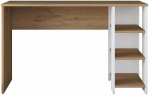 Ra&scaron;omasis stalas su lentyna Kalune Design HA108 3425, 45 cm x 120 cm, 73.8 cm, balta sp./rie&scaron;uto sp.
