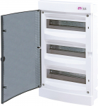 Modulinis skydas ETI ECM36PT, potinkinis, IP40, 36 mod., balta sp./juoda sp.