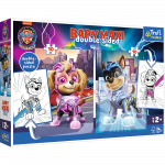 Dėlionė 2in1 Trefl Paw Patrol 2in1, 20 vnt., mėlyna sp./rožinė sp.