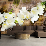 Fototapetas Artgeist Freesia On Wood, 70 cm x 100 cm