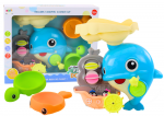 Vonios žaislų rinkinys, delfinas Lean Toys Funny, įvairių spalvų