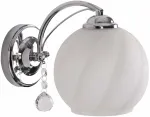 &Scaron;viestuvas sieninis Candellux Lighting Alyson 21-77004, E27, 1 x 40 W, balta sp. / sidabro sp.