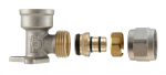 Tvirtinamoji i&scaron;ardoma alkūnė TDM Brass 1480, 90 &deg;, 18mm x 3/4", žalvaris/nikelis