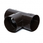 Lietvamzdžio at&scaron;aka Scala, 87 &deg;, &Oslash; 8 cm, polivinilchloridas (pvc), ruda sp.