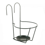 Vazono laikiklis Garden Center 20677, metalas, žalia