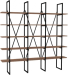 Pastatoma lentyna Kalune Design Beylerbeyi 835PUQ3652, ruda sp./juoda sp., 160 cm x 26 cm x 160 cm