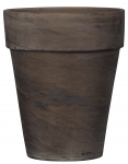 Gėlių vazonas Domoletti Basalt T-143-025-11-P, keramika, &Oslash; 11 cm, tamsiai ruda sp.