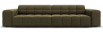 Sofa Micadoni Home Jennifer Velvet, žalia, 244 x 102 cm x 70 cm