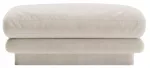 Pufas Micadoni Home Torino Velvet, kreminė sp., 80 cm x 80 cm x 41 cm