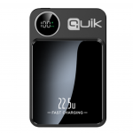 Ne&scaron;iojamas įkroviklis (Power bank) Quik QP-810, 10000 mAh, 15 W, juoda sp.