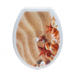 Unitazo sėdynė su dangčiu Karo-Plast Starfish 16218, įvairių spalvų, 46 cm x 37 cm
