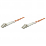Laidas Intellinet LC-LC Fiber Optic Patch Cable OM-3 LC Optic, LC Optic, 1 m, oranžinė sp.