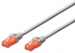 Laidas Digitus CAT 6 U/UTP RJ-45 8P8C, RJ-45 8P8C, 15 m, pilka sp.