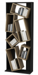 Pastatoma lentyna Kalune Design Carmen 875ZNA4610, ąžuolo sp./juoda sp., 153.6 cm x 63 cm x 24 cm